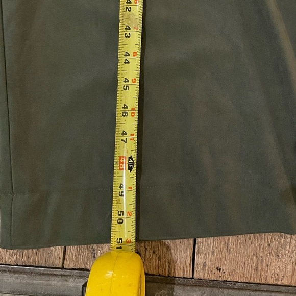 Banana Republic Sage Green Vegan Suede Jumpsuit Size 6 - Picture 13 of 16